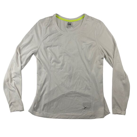 Old Navy Tops - Old Navy Active Go-Dry White Running Lightweight Long Sleeve Mesh T-Shirt Sz S